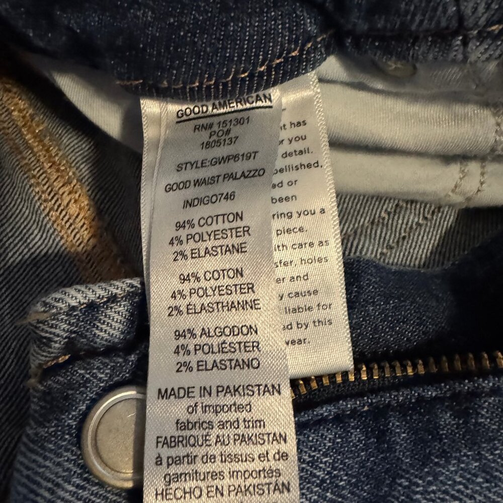 Good America Good Waist Palazzo Jeans - Picture 9 of 13